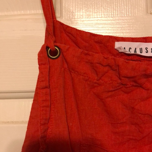 Lacausa Matisse Overalls Red Small - Picture 5 of 6